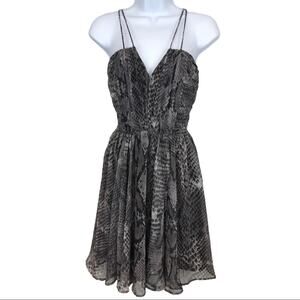 NWT W118 by Walter Baker snake skin print dress